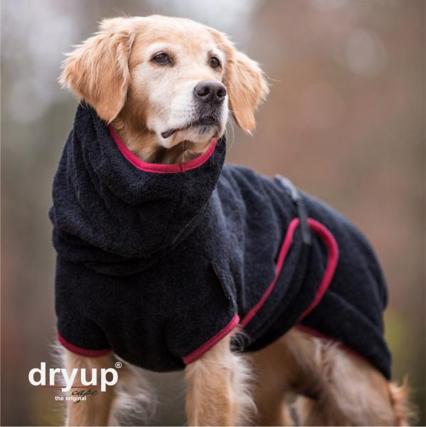 „Dryup Cape“ Trockencape - Hundebademantel schwarz